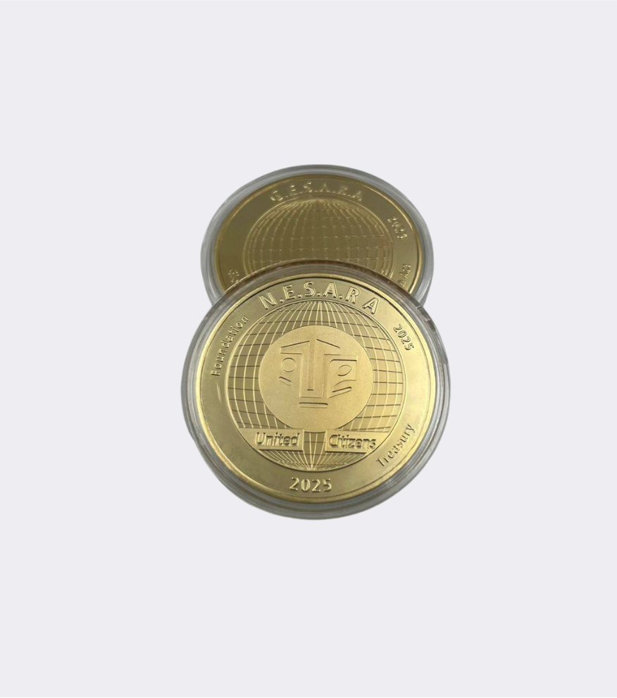 NESARA GESARA PREMIUM EDITION GOLD COIN