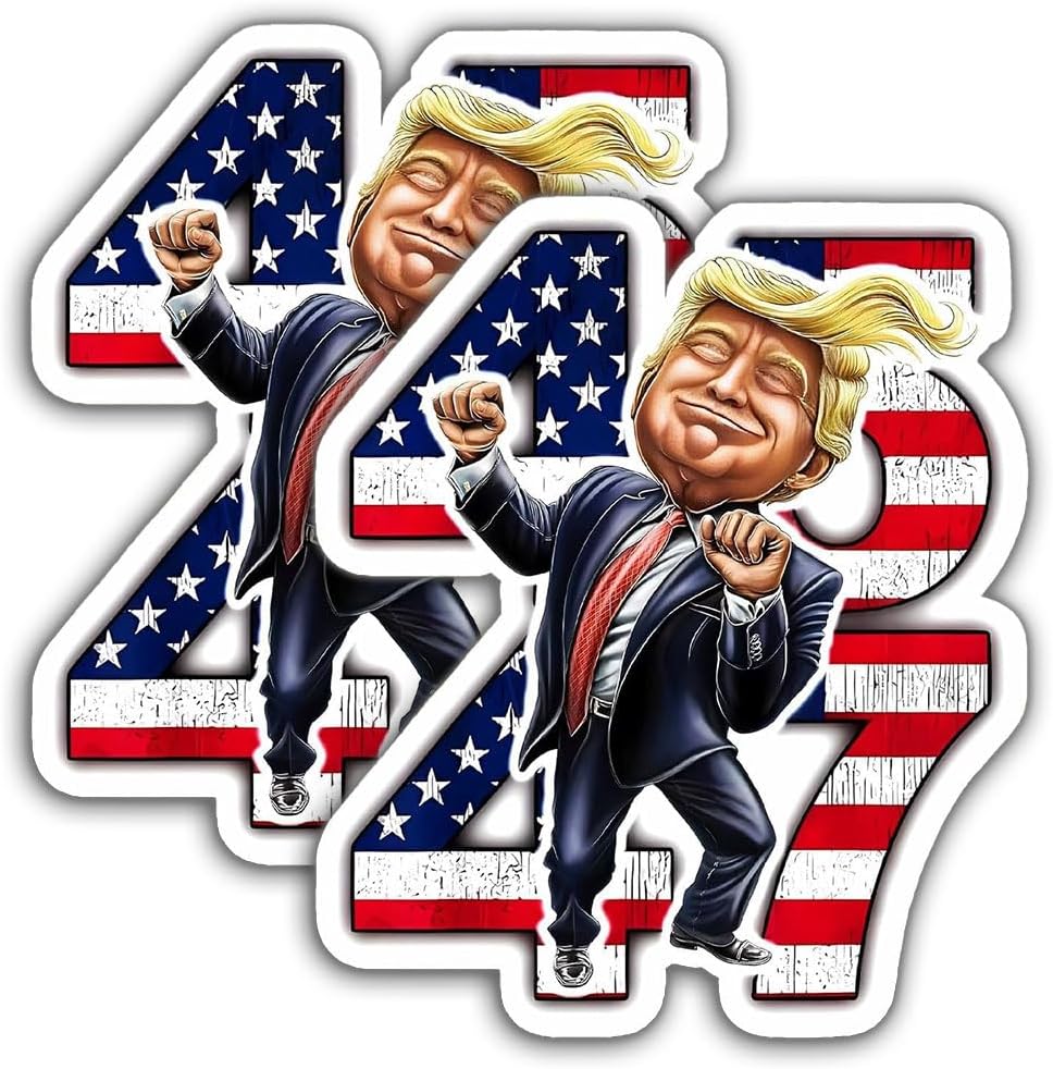 Trump 45/47 Patriotic Vinyl Sticker