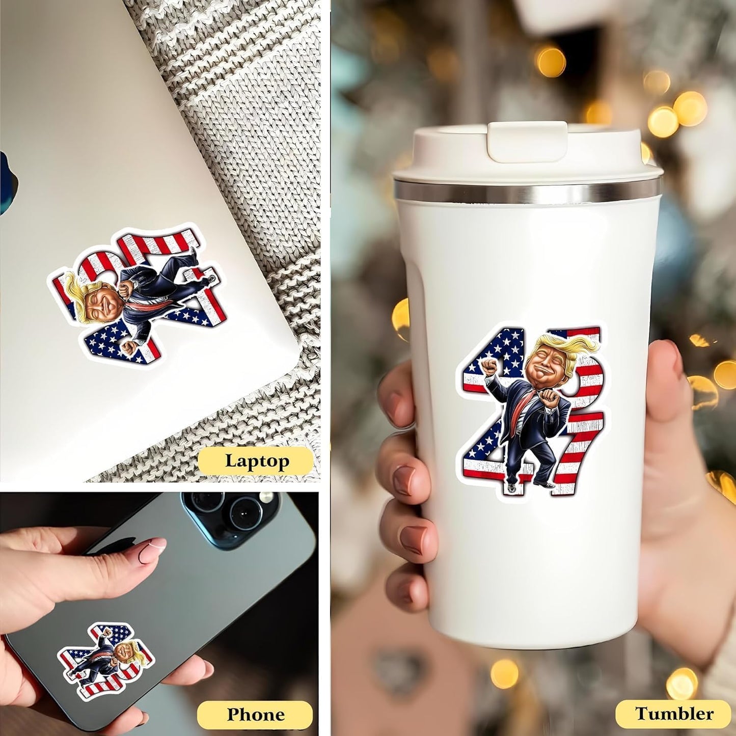 Trump 45/47 Patriotic Vinyl Sticker
