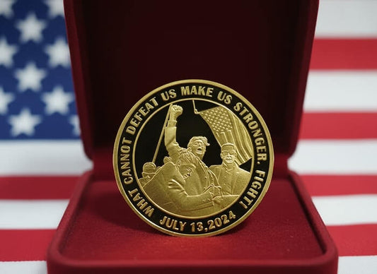 Donald Trump Survivor Gold Coin